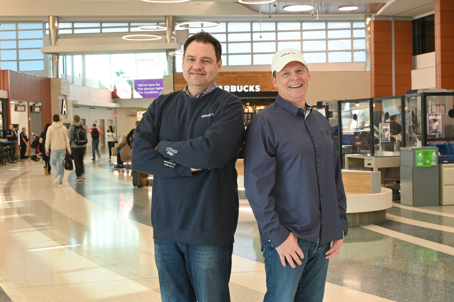 Airport Dad Embroidered Hat (Black/Navy)