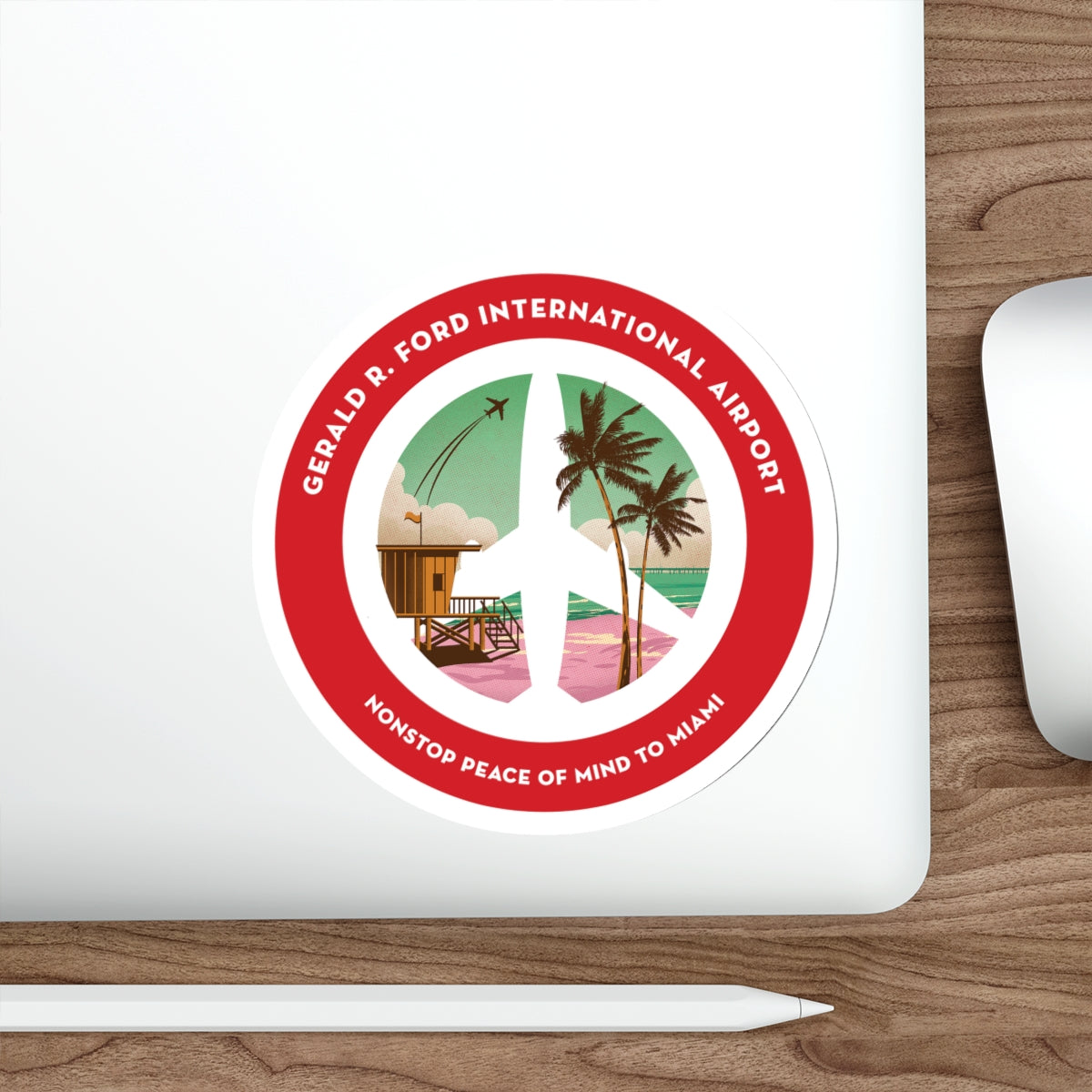 Miami, Florida, Destination Collection Sticker