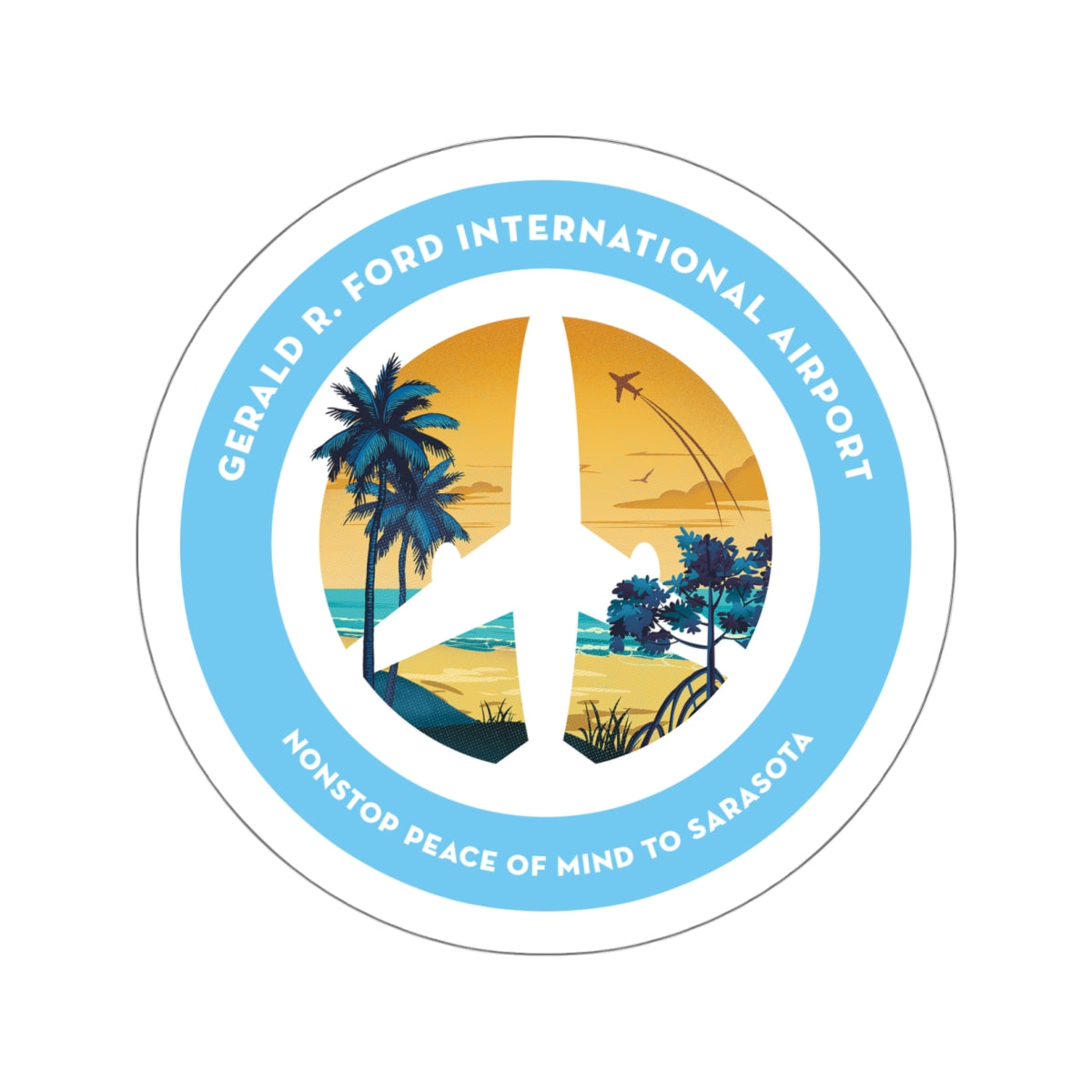 Sarasota, Florida, Destination Collection Sticker