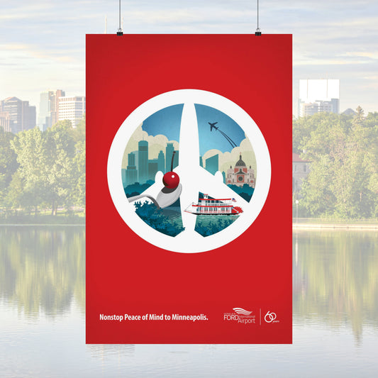 Minneapolis, Minnesota, Destination Collection Poster