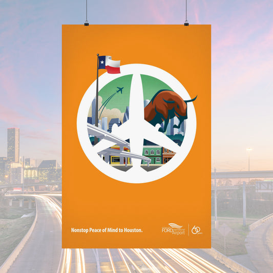 Houston, Texas, Destination Collection Poster