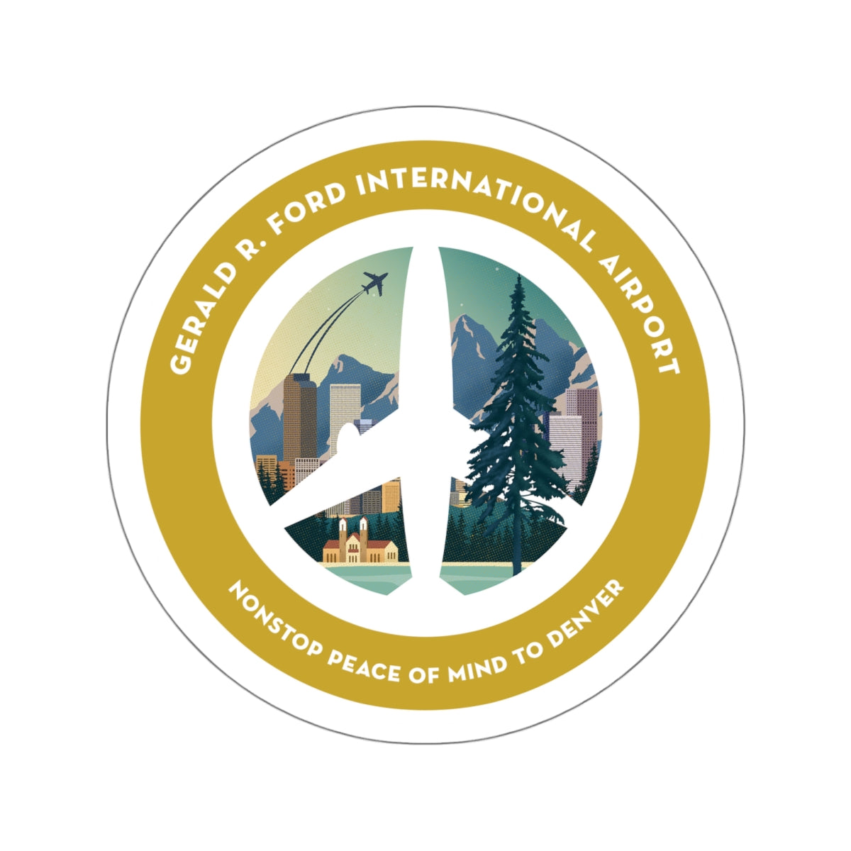 Denver, Colorado, Destination Collection Sticker