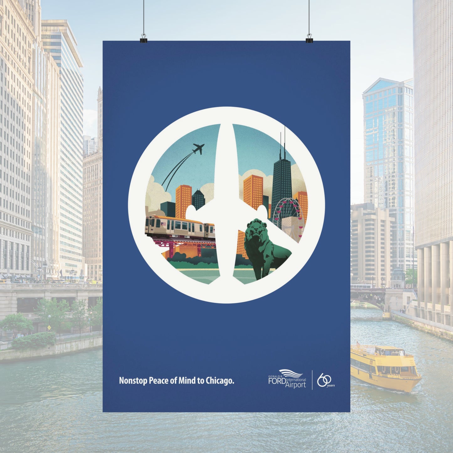 Chicago, Illinois, Destination Collection Poster