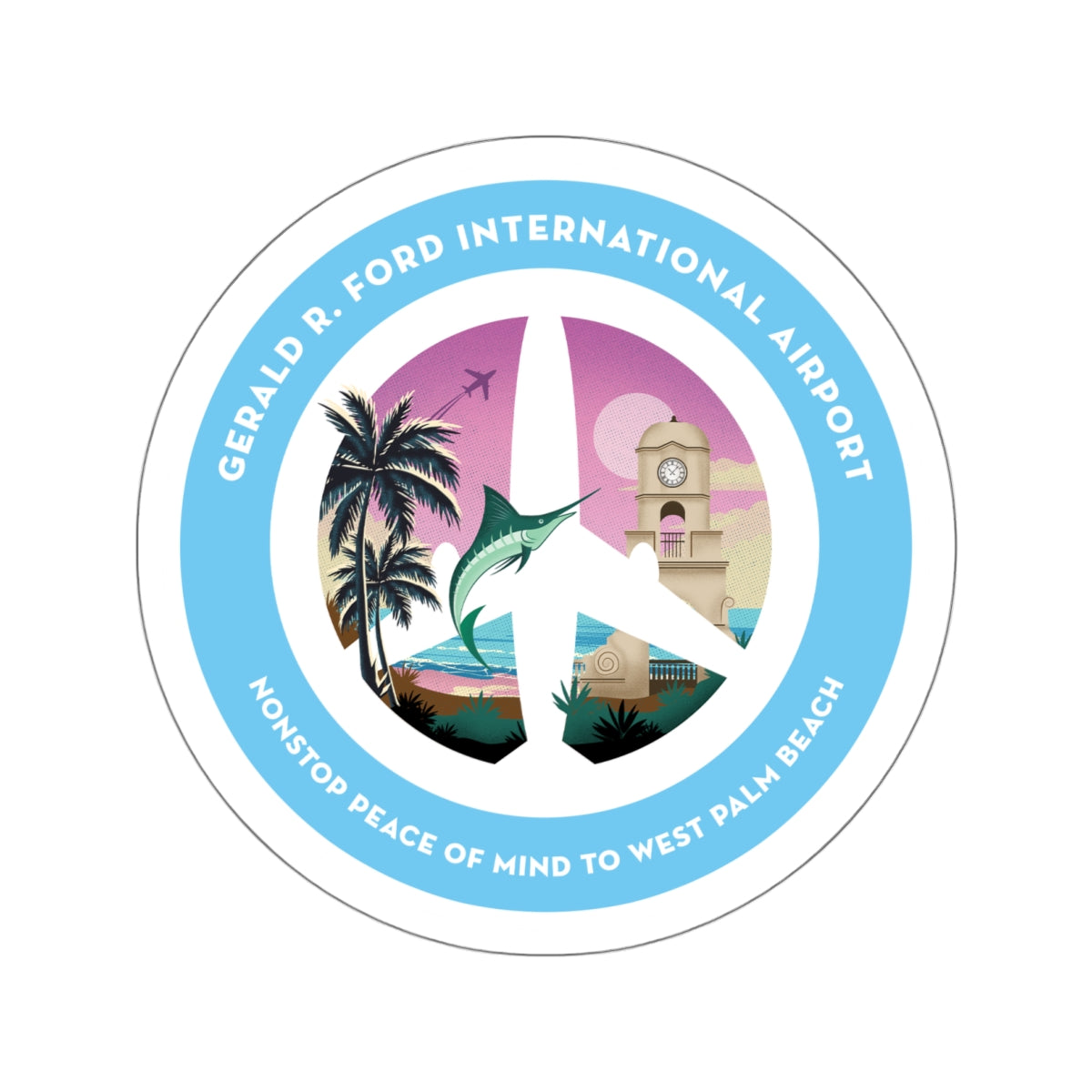 West Palm Beach, Florida, Destination Collection Sticker