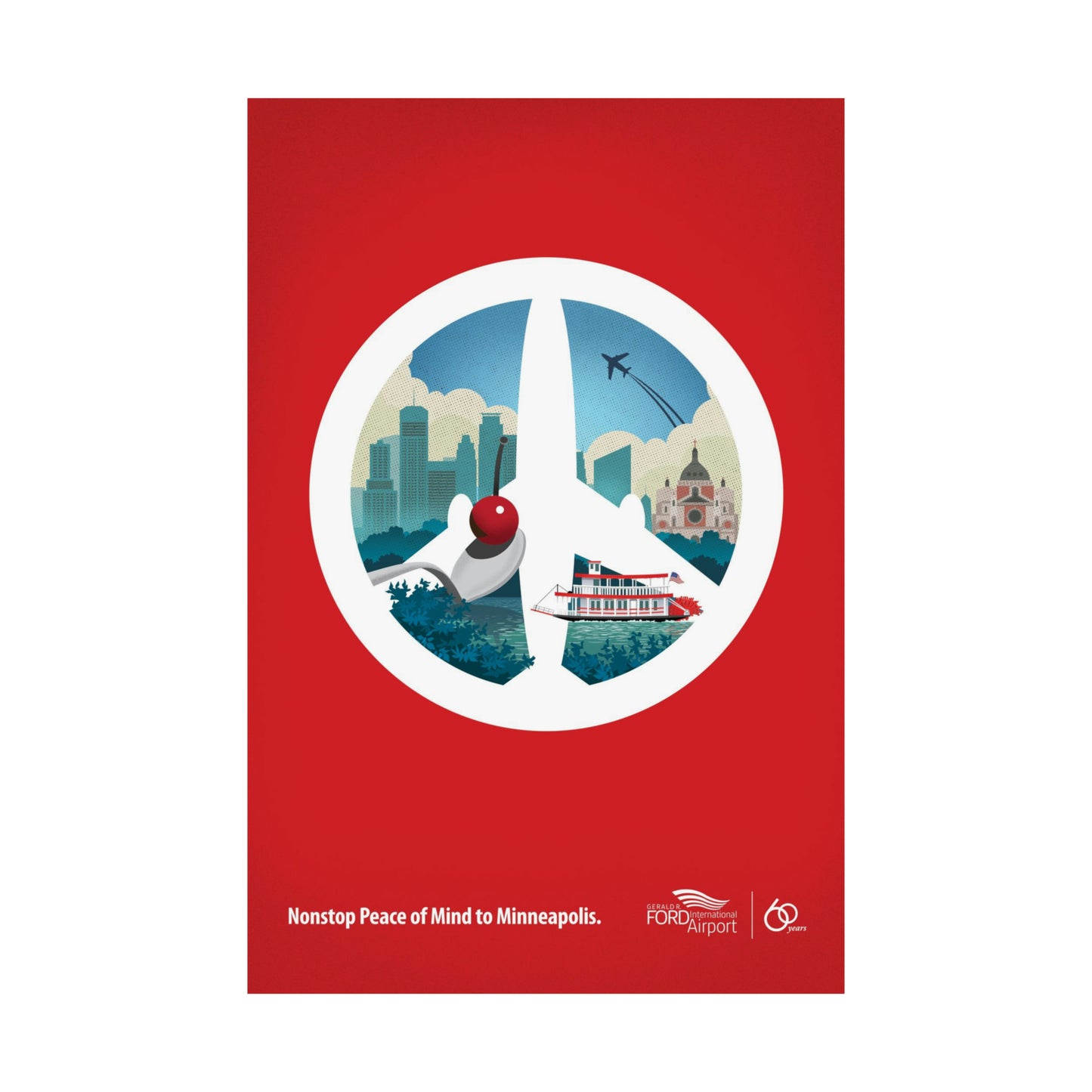 Minneapolis, Minnesota, Destination Collection Poster