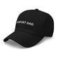 Airport Dad Embroidered Hat (Black/Navy)