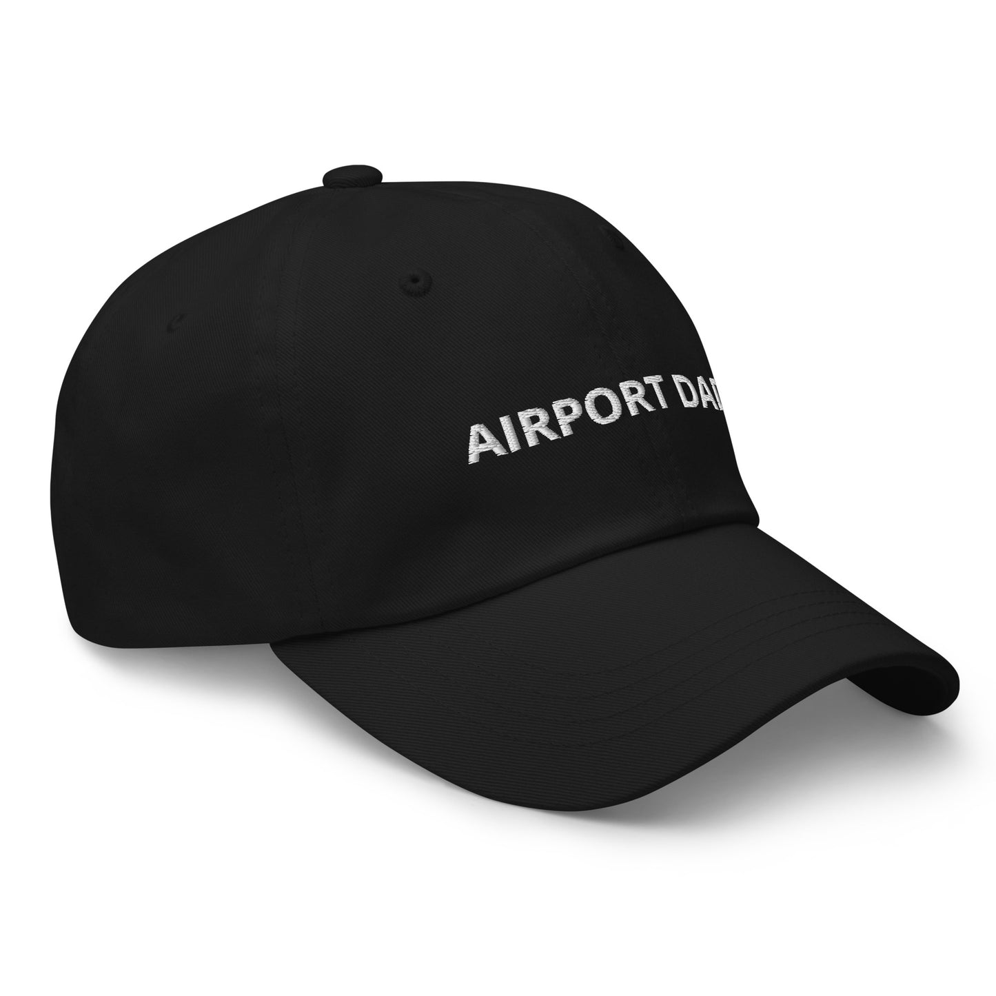 Airport Dad Embroidered Hat (Black/Navy)