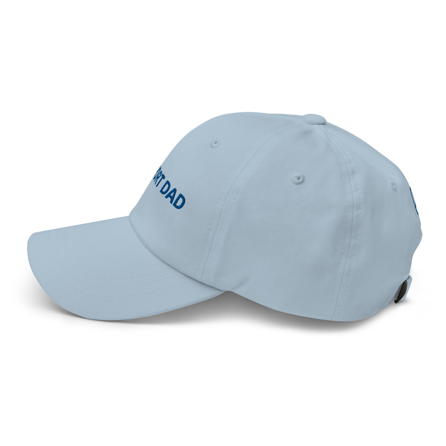 Airport Dad Embroidered Hat (White/Light Blue)