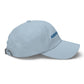 Airport Dad Embroidered Hat (White/Light Blue)