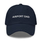 Airport Dad Embroidered Hat (Black/Navy)