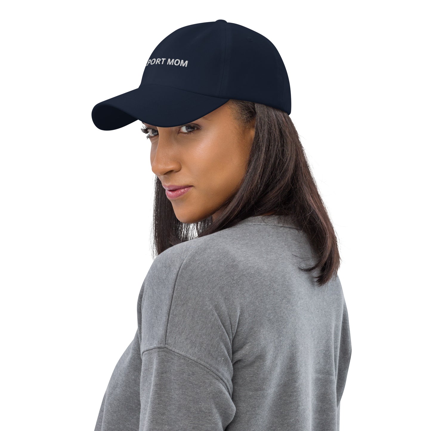 Airport Mom Embroidered Hat (Black/Navy)