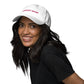 Airport Mom Embroidered Hat (Pink/White)