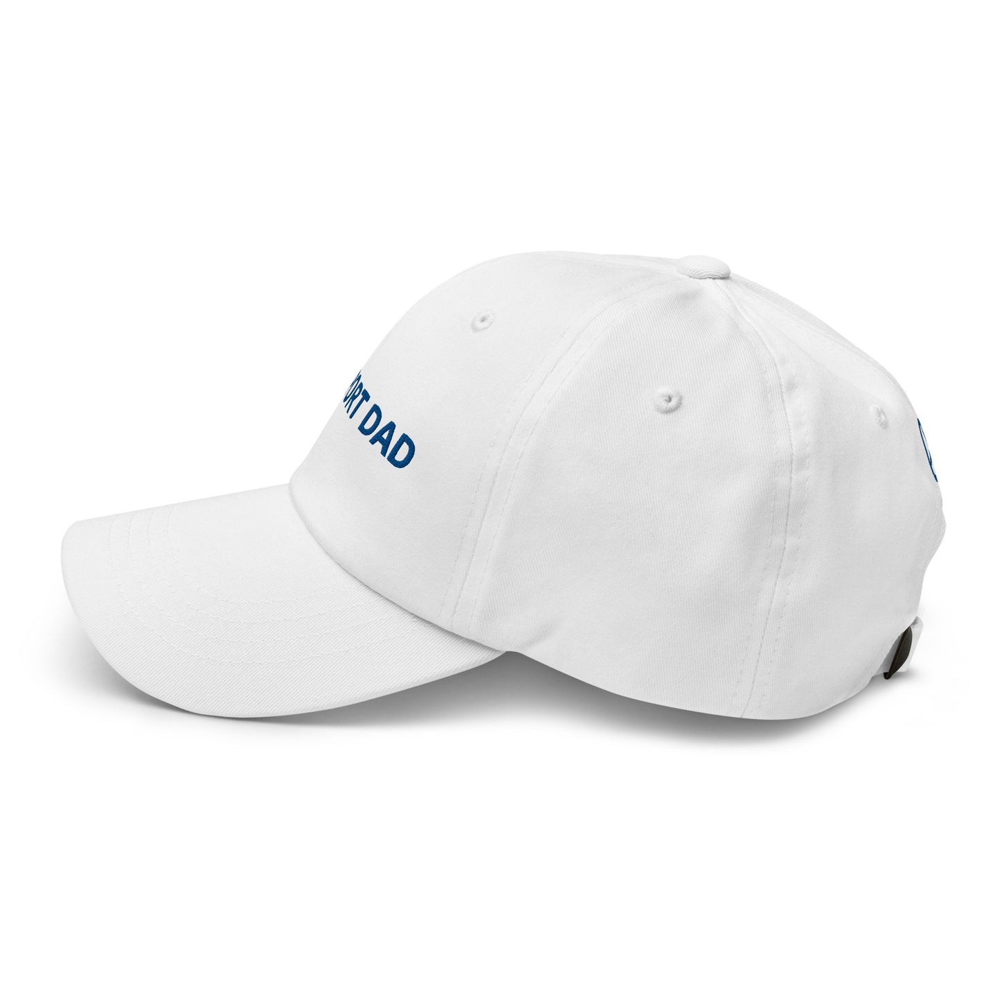 Airport Dad Embroidered Hat (White/Light Blue)