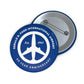 Peace of Mind Logo Blue Pin Button