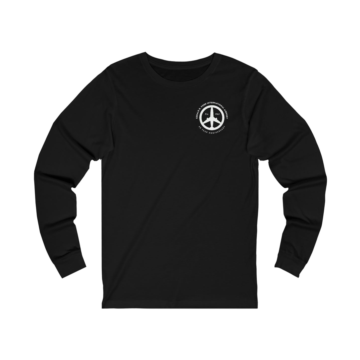 Peace of Mind Logo CORNER Unisex Jersey Long Sleeve Tee