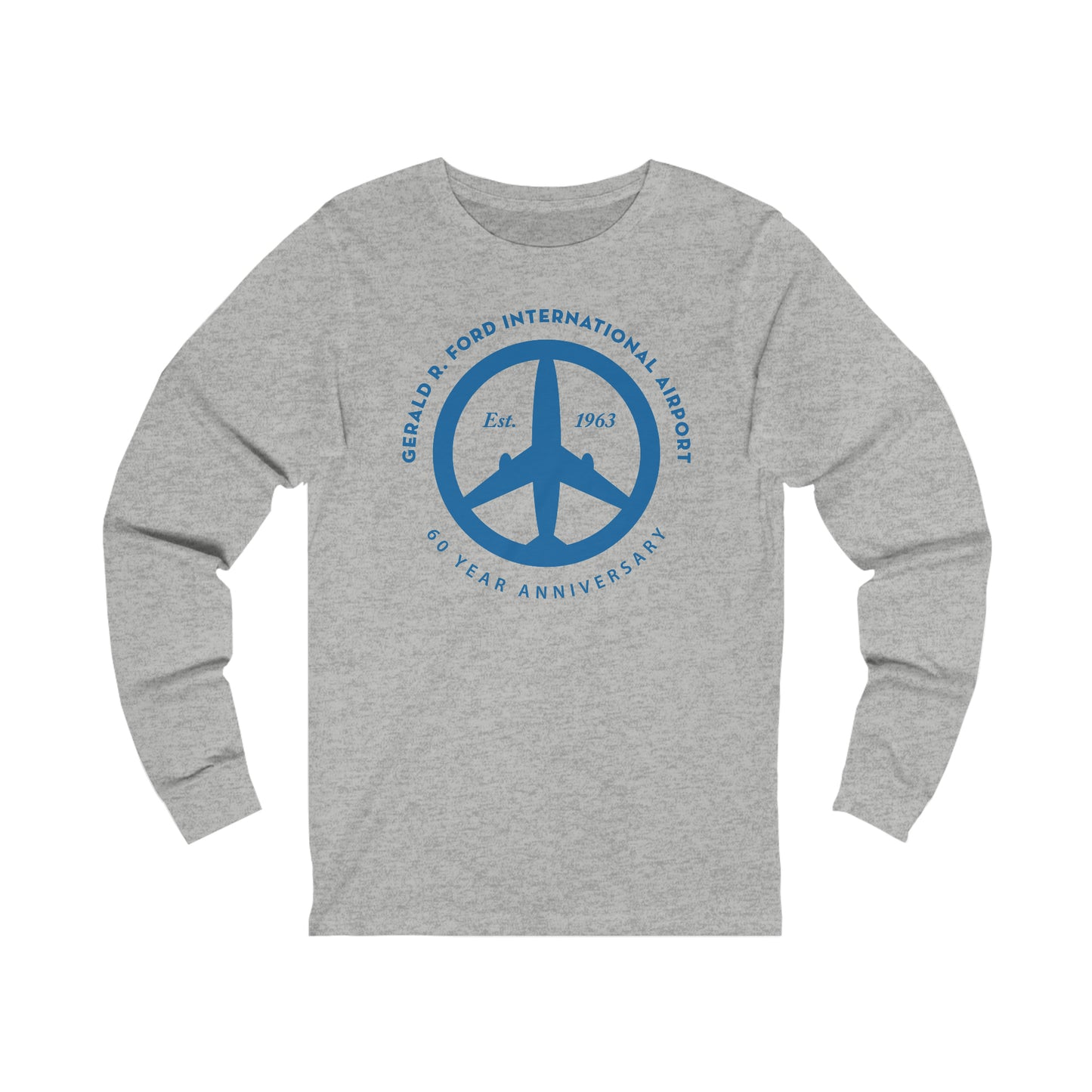 Peace of Mind Logo on Unisex Jersey Long Sleeve Tee