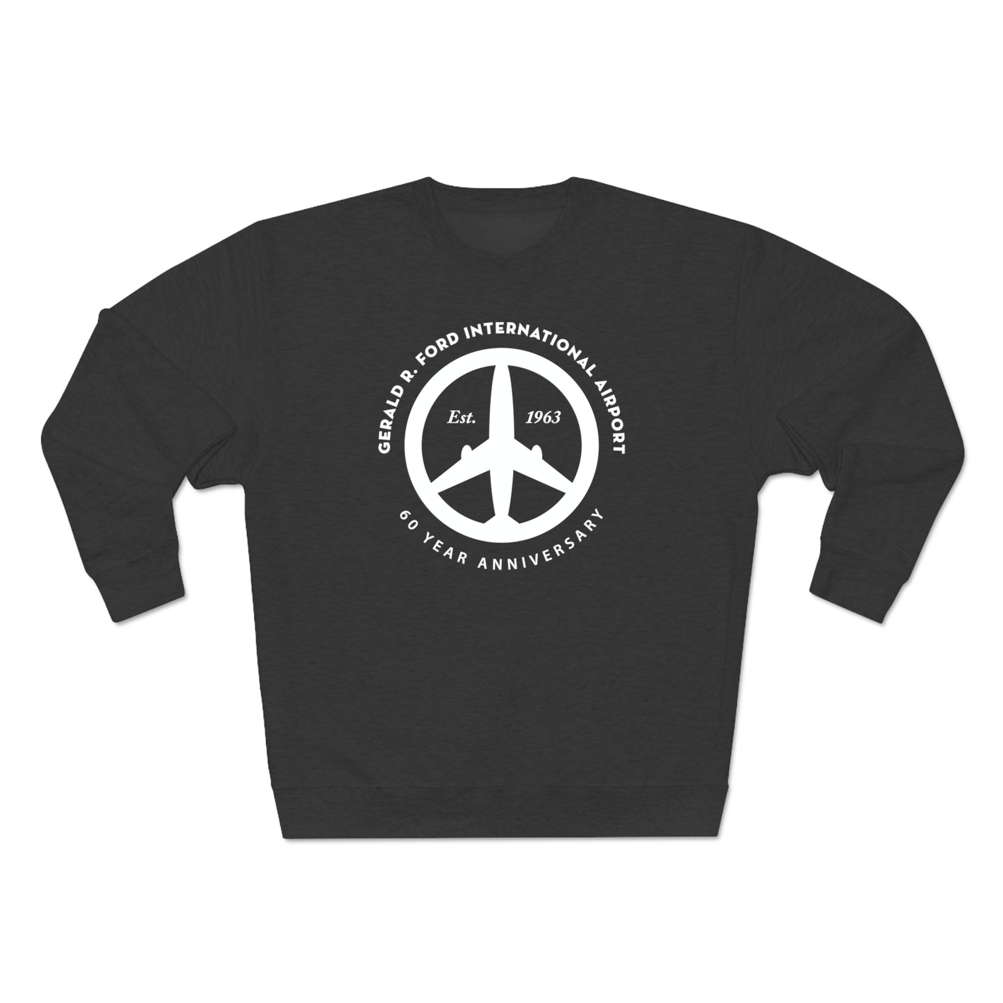 Peace of Mind Logo CENTER on Unisex Premium Crewneck Sweatshirt