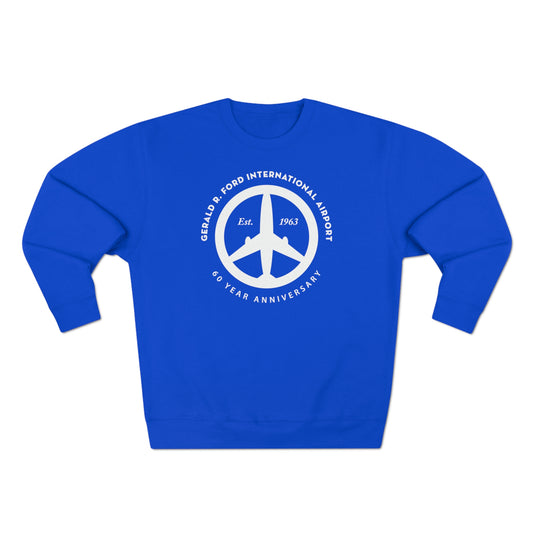 Peace of Mind Logo CENTER on Unisex Premium Crewneck Sweatshirt