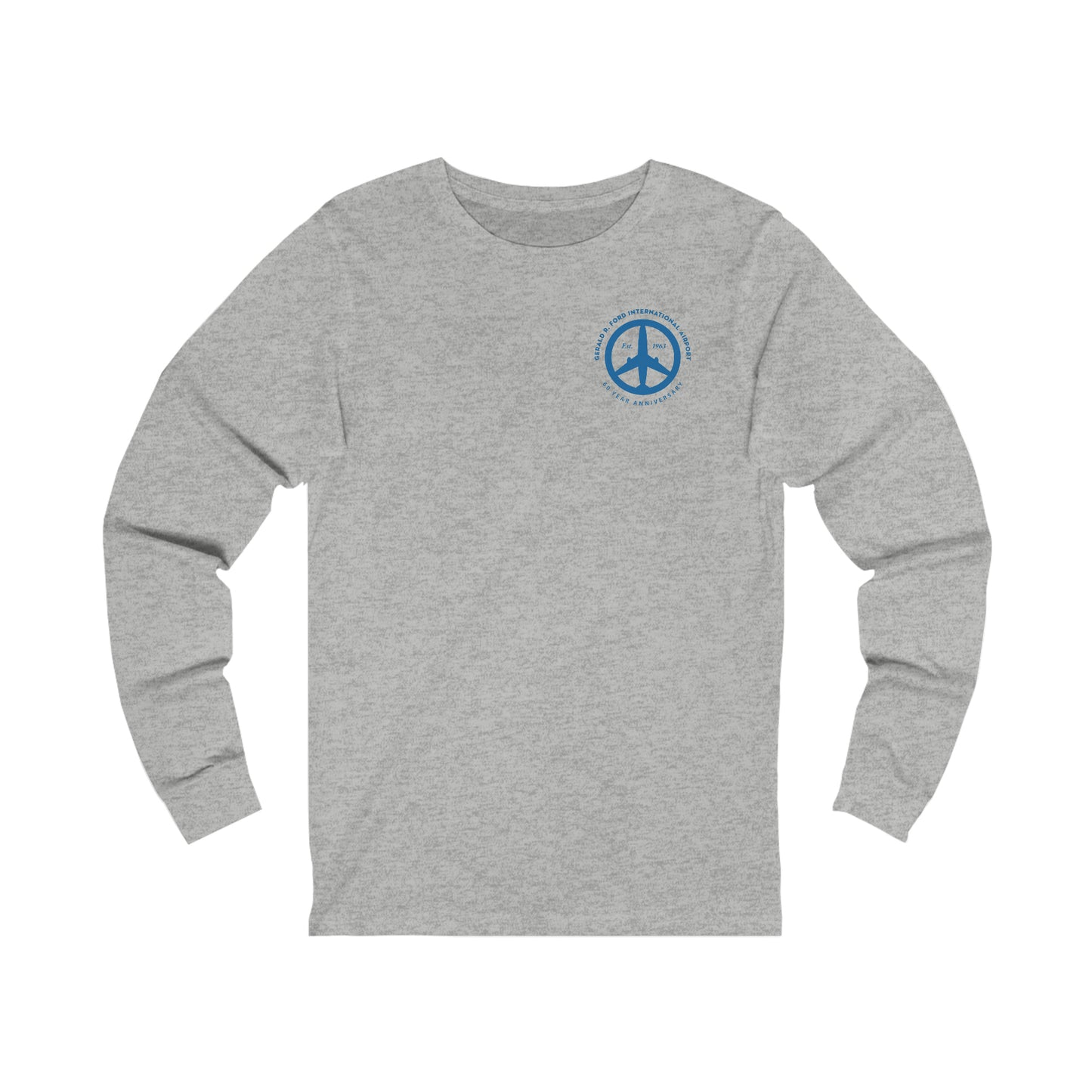 Peace of Mind Logo CORNER Unisex Jersey Long Sleeve Tee