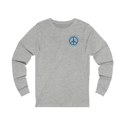 Peace of Mind Logo CORNER Unisex Jersey Long Sleeve Tee