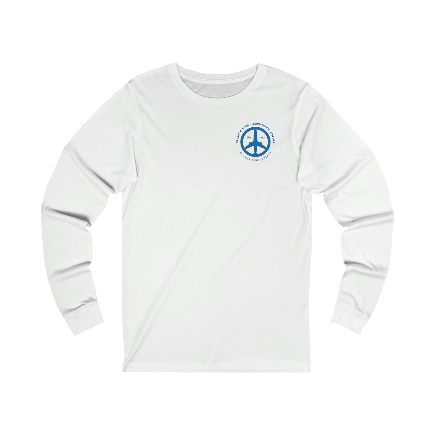 Peace of Mind Logo CORNER Unisex Jersey Long Sleeve Tee