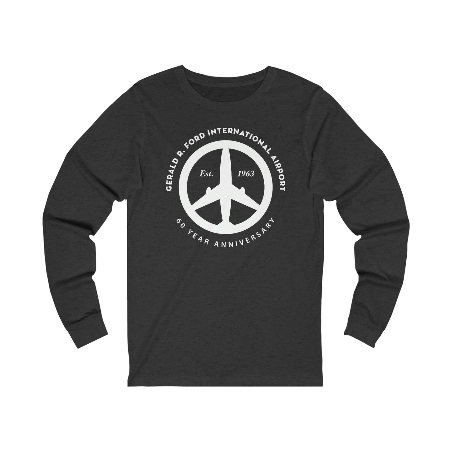 Peace of Mind Logo on Unisex Jersey Long Sleeve Tee