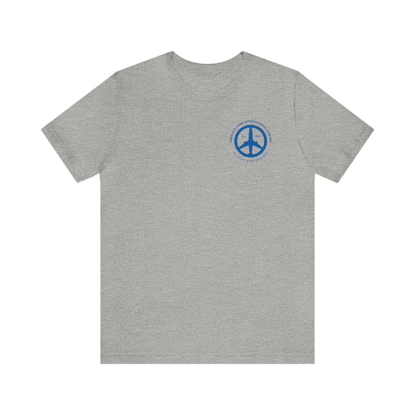 Peace of Mind Logo CORNER on Unisex Jersey Short Sleeve Tee