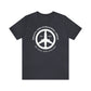 Peace of Mind Logo CENTER on Unisex Jersey Short Sleeve Tee