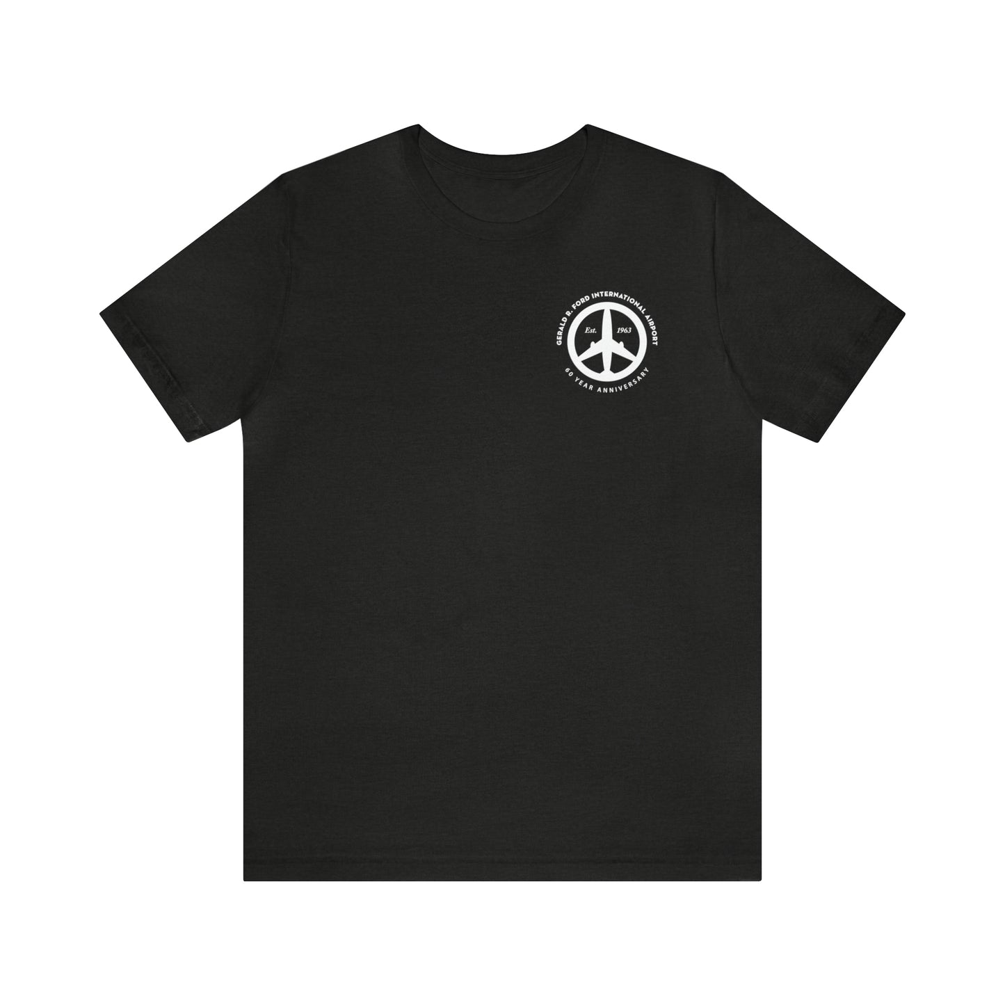 Peace of Mind Logo CORNER on Unisex Jersey Short Sleeve Tee