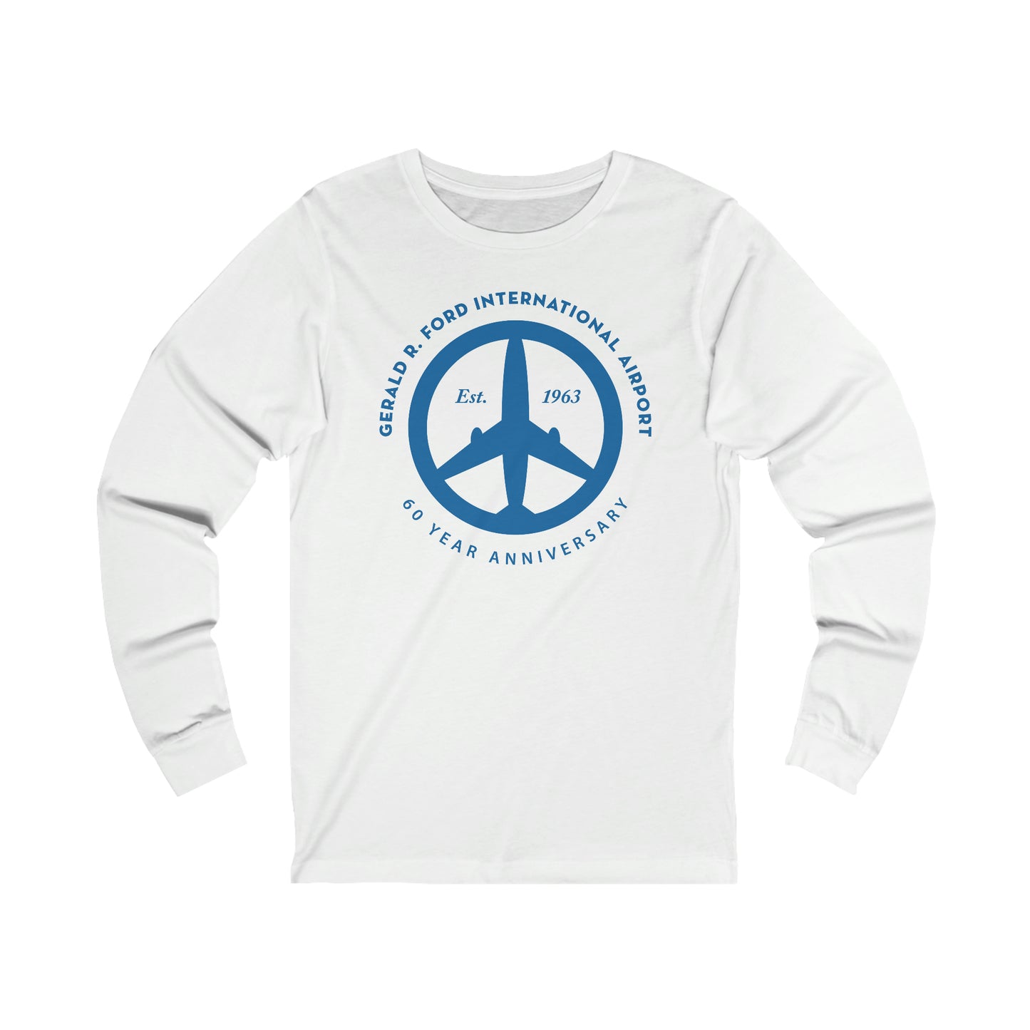 Peace of Mind Logo on Unisex Jersey Long Sleeve Tee