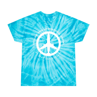 Peace of Mind Logo CENTER on Tie-Dye Tshirt