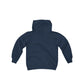YOUTH Peace of Mind Logo on Heavy Blend Hooded Sweatshirt