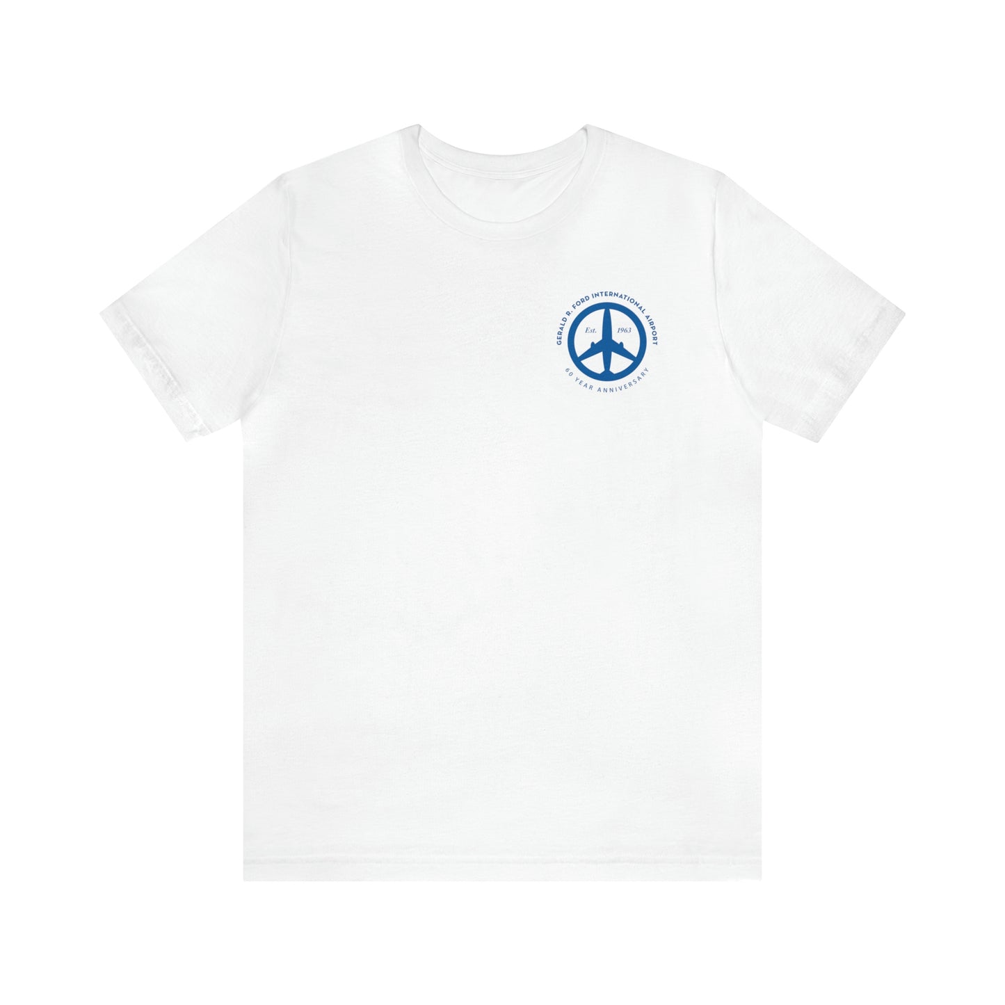 Peace of Mind Logo CORNER on Unisex Jersey Short Sleeve Tee